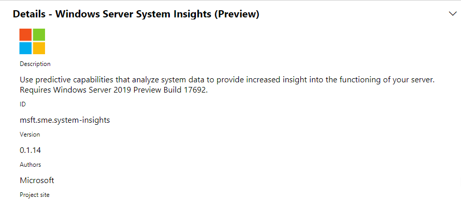 Windows-Server-System-Insights-Details