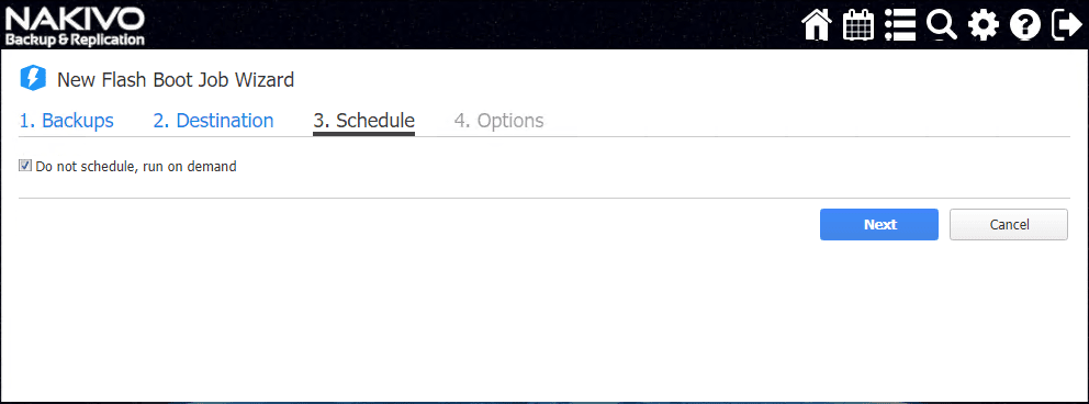 Scheduling-NAKIVO-Hyper-V-Flash-VM-Boot-Recovery