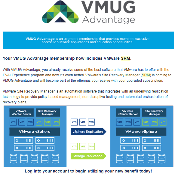 VMware-Site-Recovery-Manager-SRM-added-to-VMUG-Advantage