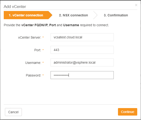 Adding-a-new-vCenter-Connection-in-Runecast-Analyzer