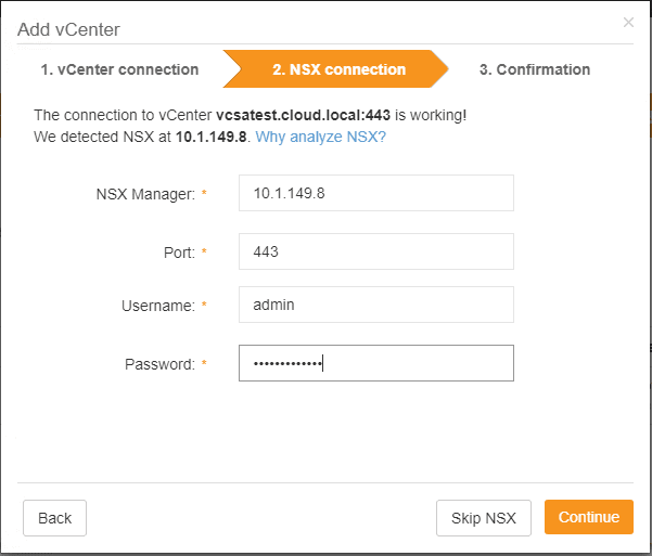 Adding-the-NSX-connection-to-Runecast-Analyzer