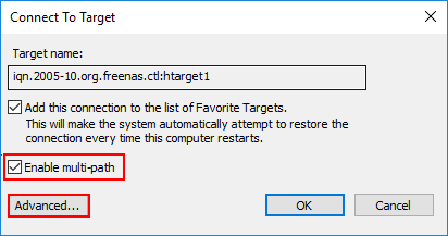 Connecting-the-first-target-with-multi-path-and-advanced-settings-for-MPIO-in-Hyper-V