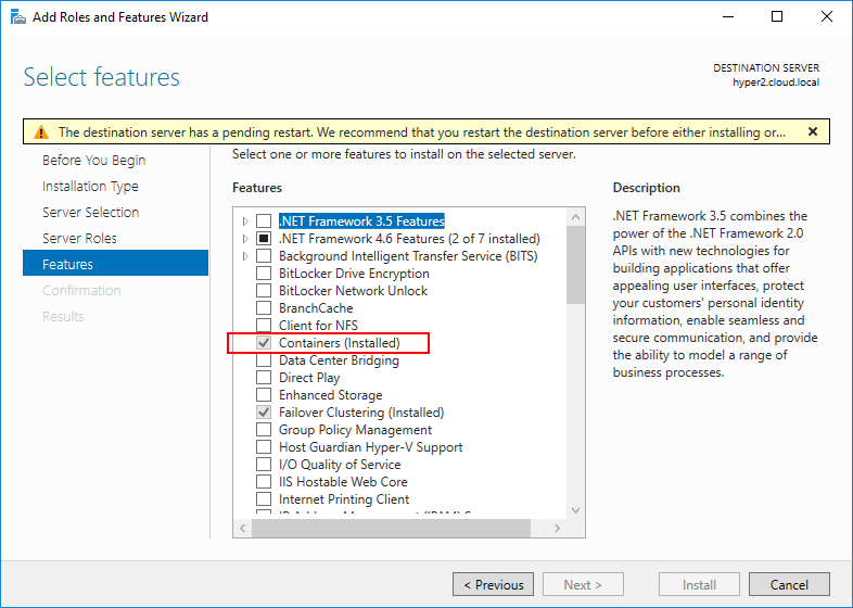 Hyper-V-Containers-Feature-has-been-added-reboot-pending-in-Windows-Server-2016