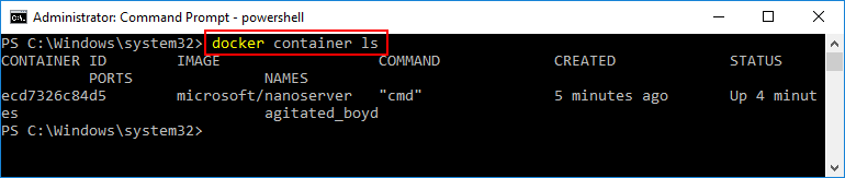 Listing-Windows-Server-2016-Hyper-V-containers-with-docker-container-ls-command