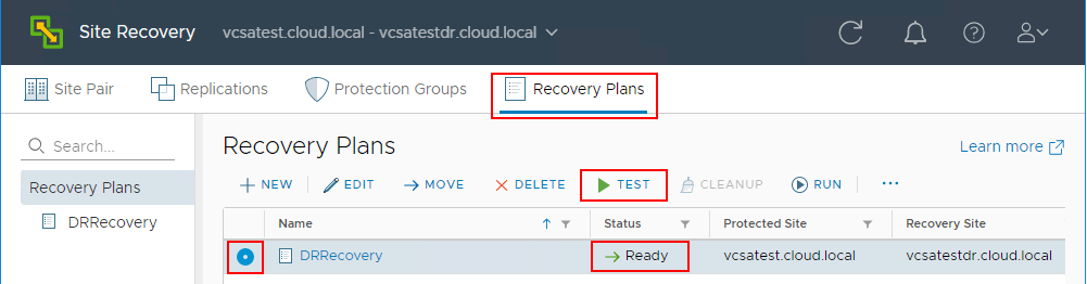 Testing-a-Recovery-Plan-in-VMware-Site-Recovery-Manager-8.1