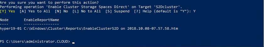 Windows-Server-2019-Storage-Spaces-Direct-cluster-configured-successfully