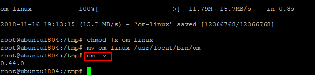 Verifying-that-Ops-Manager-CLI-was-successfully-installed-and-the-version