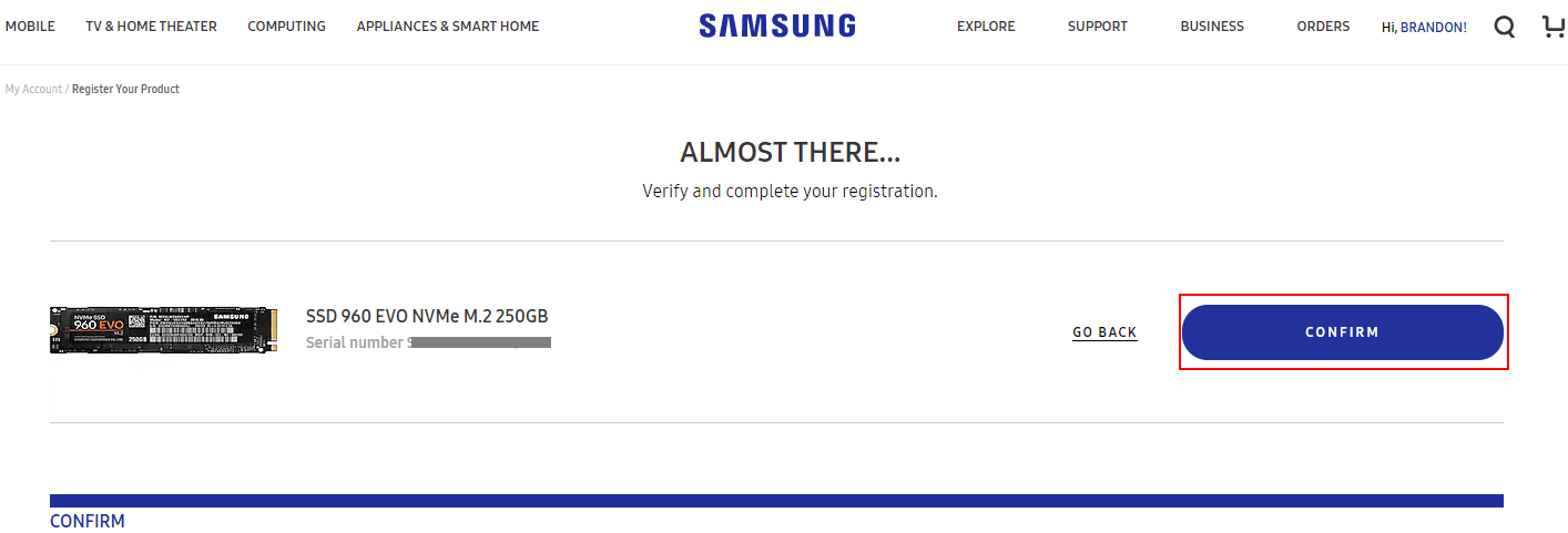 Confirming-the-registration-of-the-Samsung-NVMe-drive-for-RMA-request-repair