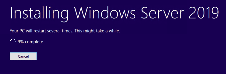 The-Windows-Server-2019-installation-process-begins
