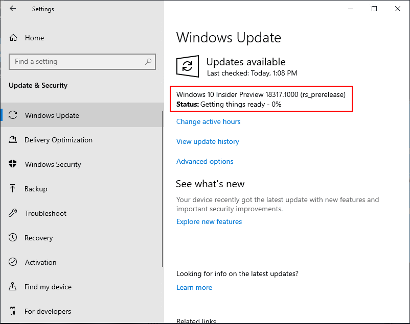 After-checking-for-updates-we-see-the-new-Windows-Insider-Preview-Build-18317-being-pulled