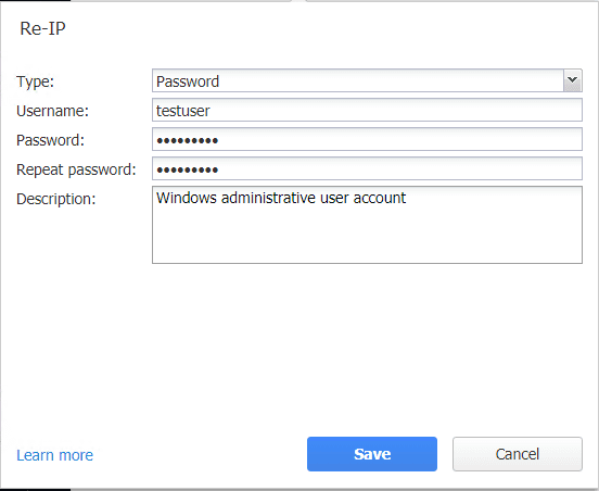 Choosing-the-credential-type-and-configuring-the-username-and-password-for-the-Re-IP-operation