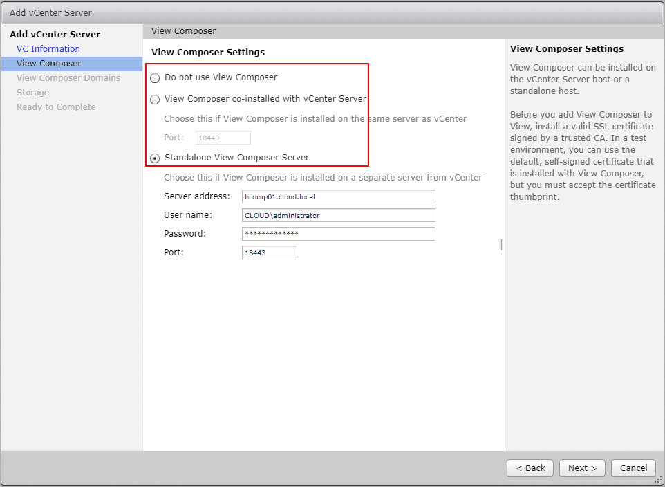 Configuring-the-View-Composer-settings-in-the-Add-vCenter-Server-wizard-on-the-Horizon-7.7-Connection-Server