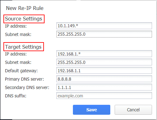 Configuring-the-source-and-target-networks-for-the-Re-IP-rule