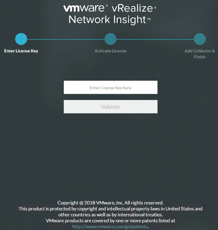 Connect-to-the-web-interface-of-the-vRNI-4.0-platform-appliance-and-enter-license-key