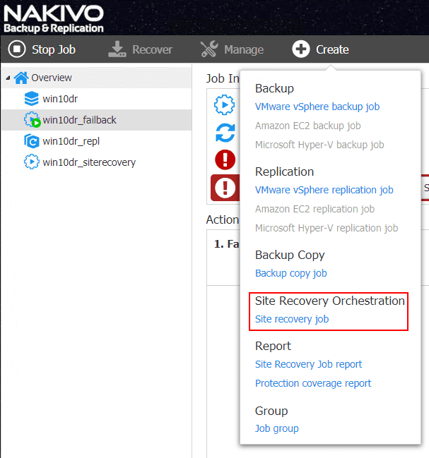 Creating-a-new-Site-Recovery-Orchestration-Job-in-NAKIVO