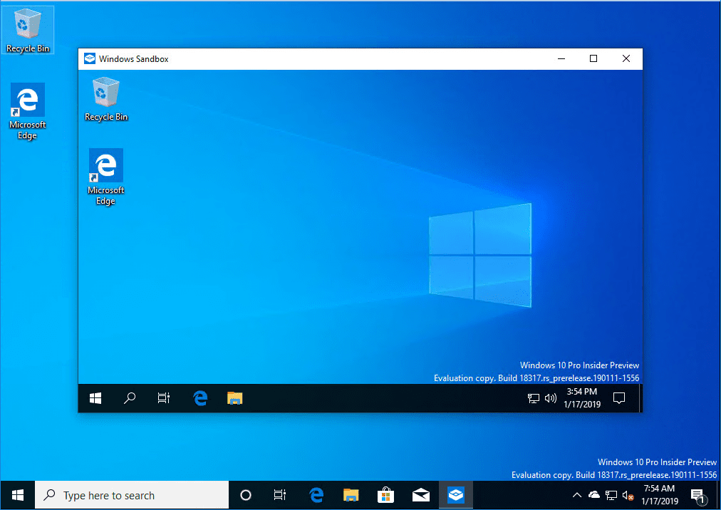 Installing New Windows 10 Sandbox Feature Networking ...