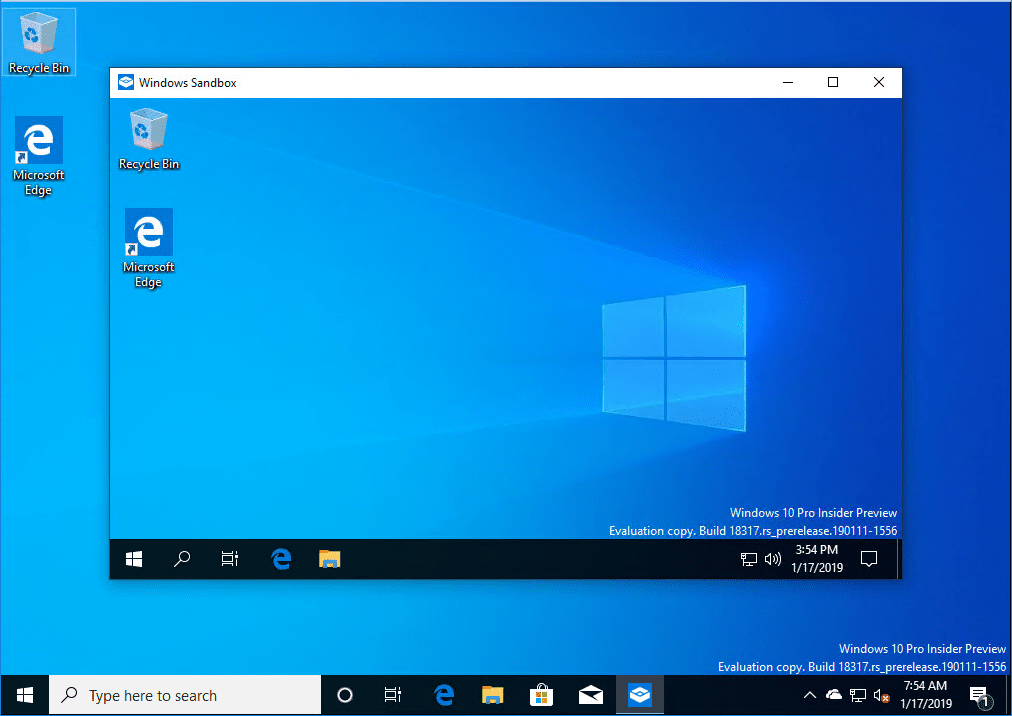 windows sandbox download windows 10 pro