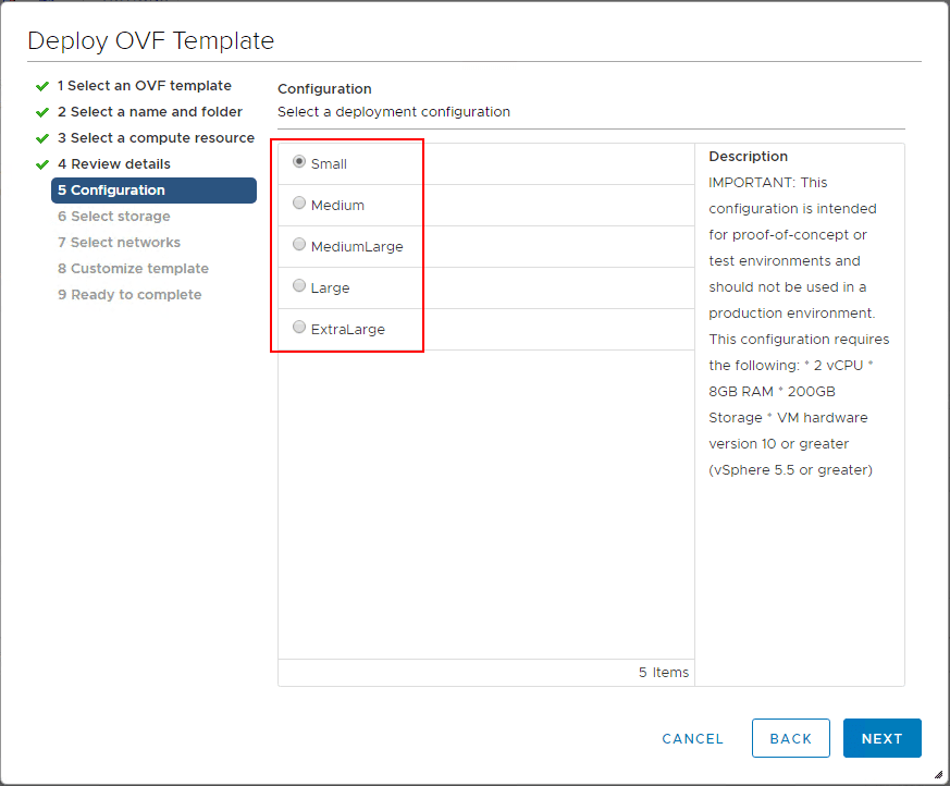 Select-the-deployment-configuration-size-of-the-NSX-T-unified-appliance