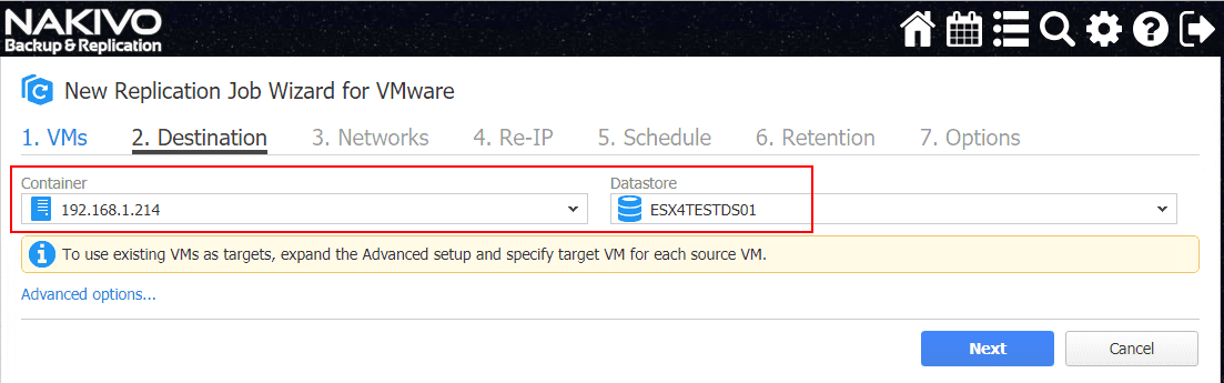 Select-the-destination-container-and-datastore-for-the-replicated-virtual-machine