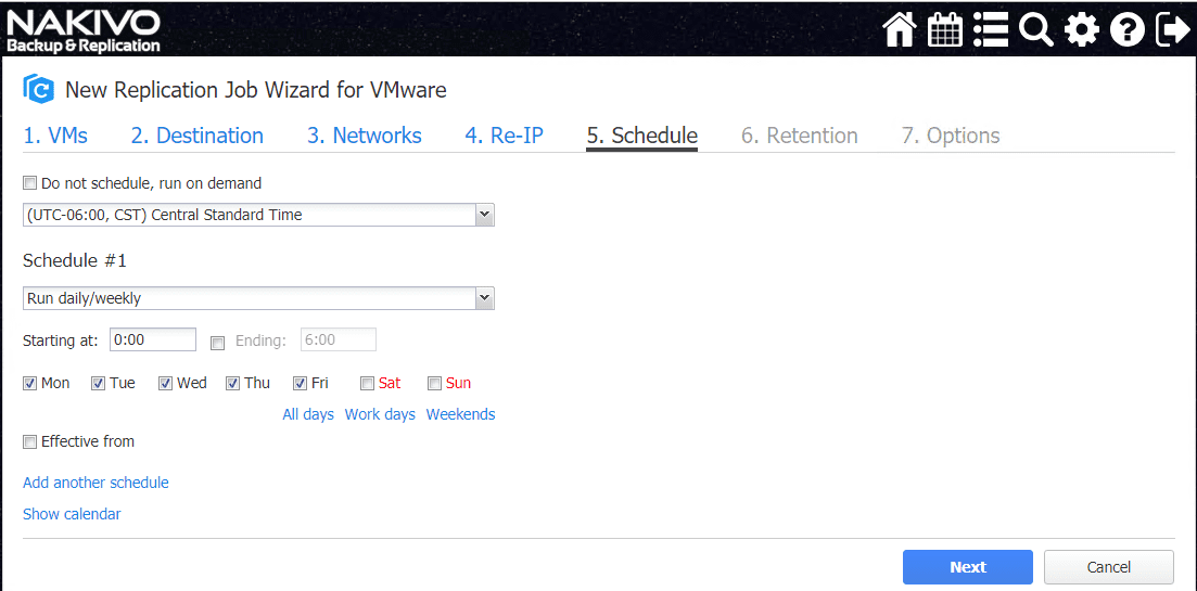 Setting-the-VM-replication-schedule