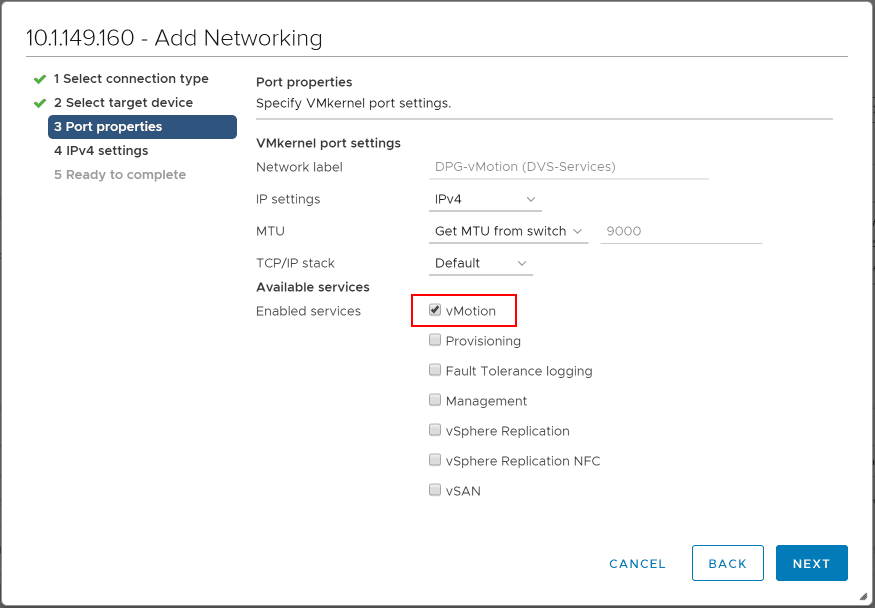 Specify-VMkernel-port-settings