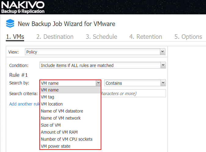 Defining-the-search-criteria-for-the-policy-driven-backup-job