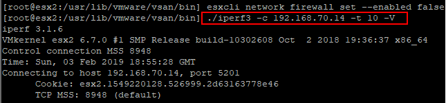 Disabling-the-firewall-on-the-client-side-and-running-the-iPerf3-utility