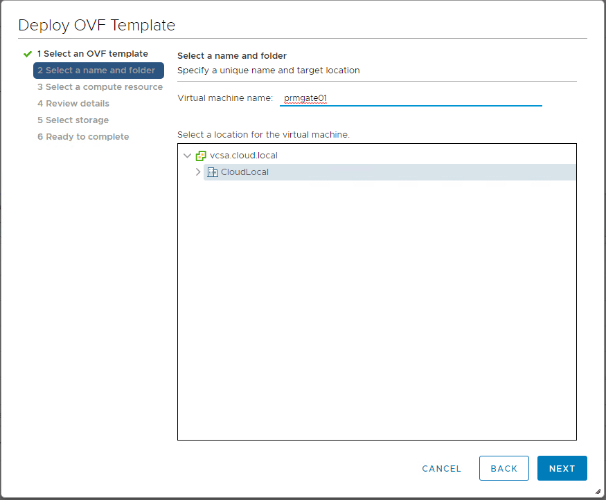 Name-the-ThinMan-Gateway-appliance-for-VMware-vSphere-inventory