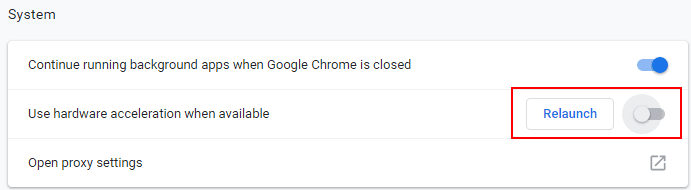 Switch-off-the-Use-Hardware-acceleration-when-available-toggle-and-relaunch-Chrome
