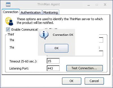 Testing-the-ThinMan-Server-connection