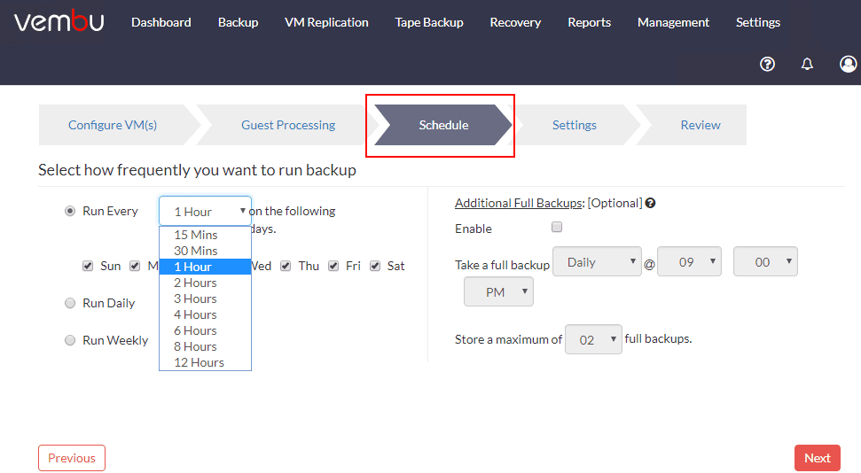 Vembu-BDR-Suite-4.0-Scheduling-options