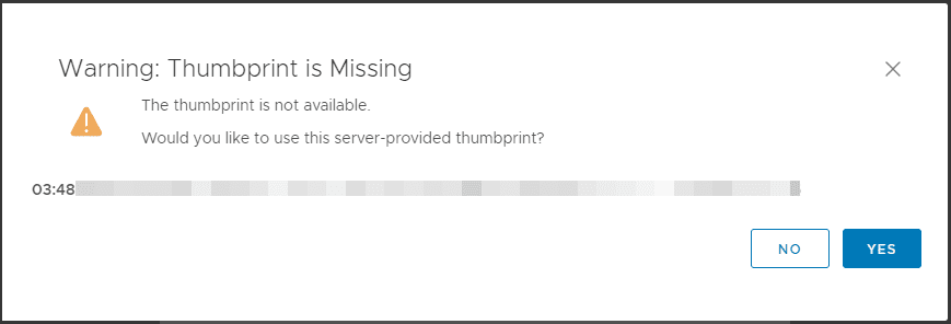 Adding-the-thumbprint-for-the-vCenter-Server