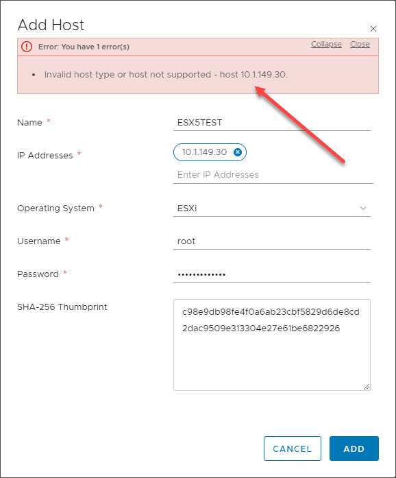 NSX-T-2.4-Invalid-Host-Type-or-Host-Not-Supported-Error