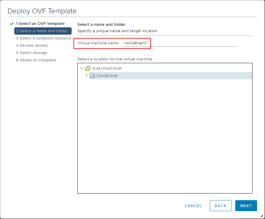 Name-your-NSX-T-2.4-Manager-controller-appliance-in-vSphere-inventory