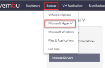 Windows Server 2019 Storage Spaces Direct Backups with Vembu BDR Suite