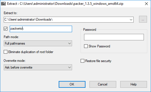 Extract-the-downloaded-zip-file-containing-Packer