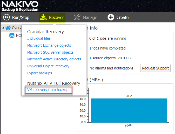 Kicking-off-the-Nutanix-AHV-VM-restore-process-in-NAKIVO