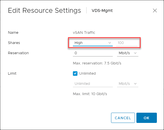 Configure-Network-IO-Control-NIOC-with-vSAN-vSphere-Distributed-Switch