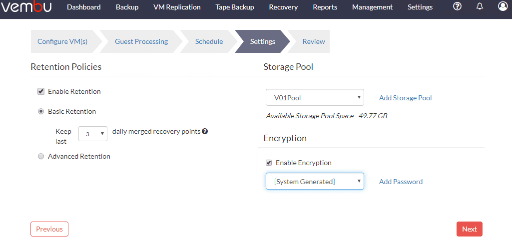 Configure-retention-policy-and-backup-storage-options-for-Hyper-V-cluster-VM