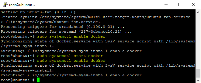 Enabling-and-starting-Docker-in-Ubuntu-18.04