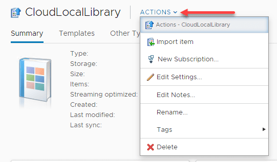 Viewing-the-actions-menu-and-the-options-available