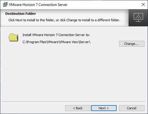 Choose-Horizon-7.9-Connection-Server-Destination-directory