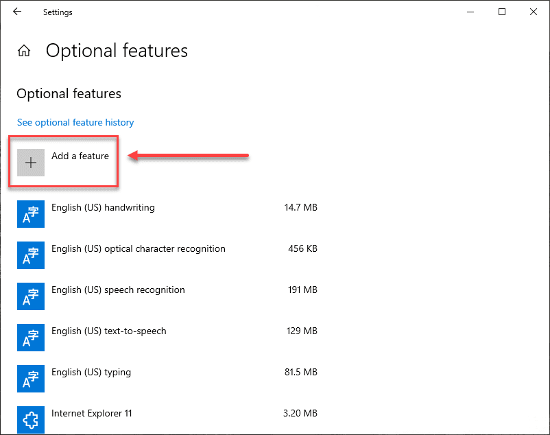 Choosing-to-Add-an-Optional-feature-to-Windows-10-to-install-RSAT-using-Features-on-Demand