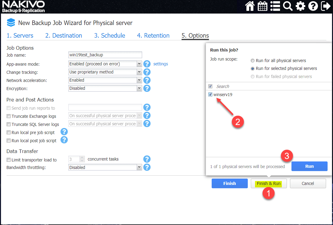Finishing-the-new-backup-job-for-physical-server-and-running-the-job