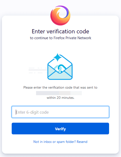 Enter-your-verification-code-to-use-Firefox-Private-Network