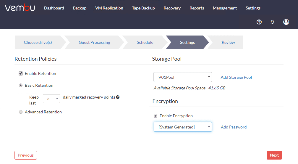 Configure-retention-storage-and-encryption