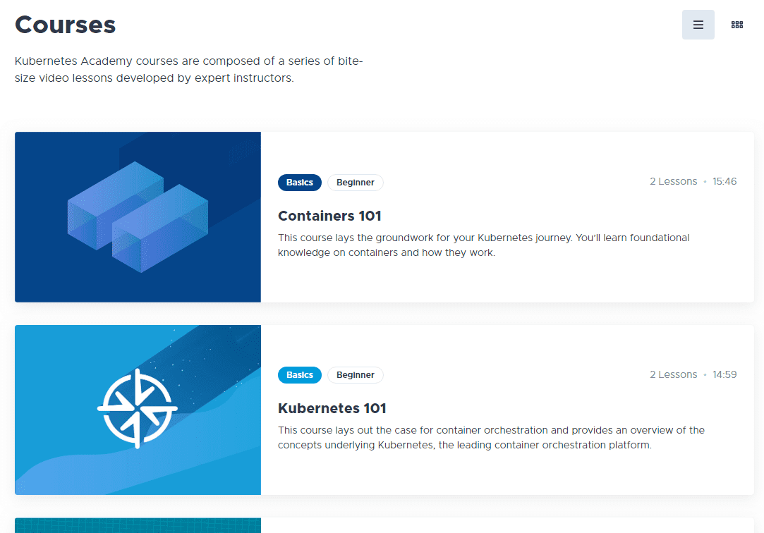 Under-courses-you-can-view-the-available-courses-on-the-Kubernetes-Academy-site