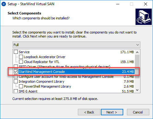 Installing-the-StarWind-Management-Console-component