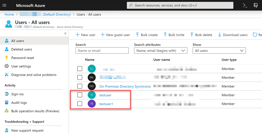 Verifying-the-on-premises-users-are-created-in-Azure-AD
