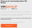 Altaro VM Backup Review Part 1